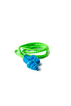 BLUE CORDED REUSABLE EARPLUGS