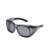 DELTA PLUS OVR SPEC II SAFETY GLASSES WITH SMOKY FRAME AND GRAY LENS