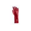 Red PVC Medium Weight Elbow Gloves