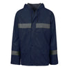 RUBBERISED HI VIZ REFLECTIVE NAVY RAINSUIT