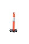 TRAFFIC PLASTIC POST WITH RUBBER BASE 1.1M