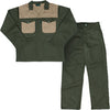 TWO TONE POLYCOTTON CONTI SUIT